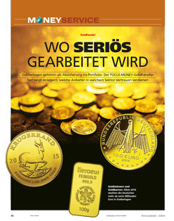 FOCUS-MONEY Heft 03/2018 Goldhandel