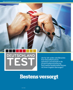 FOCUS-MAGAZIN Deutschlandtest Heft 48/2016 Private Krankenversicherung
