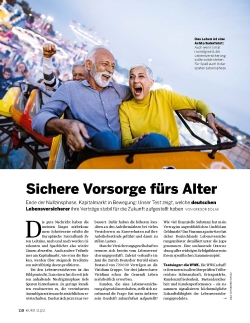€uro Magazin 11/2022 - Zukunftssichere Lebensversicherer