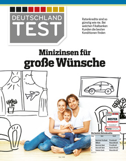 Deutschlandtest FOCUS-MONEY Heft 26/2017<br />Günstigste Ratenkredite