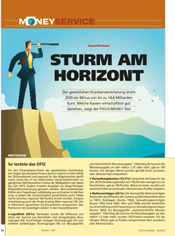 FOCUS-MONEY Heft 29/2020 GKV - Finanzkraft