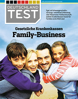 Deutschlandtest Focus Magazin Heft 30/2017<br />Beste Krankenkasse für Familien