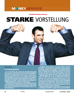 FOCUS-MONEY Heft 34/2013 GKV-Kassen mit solider Finanzkraft