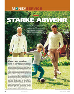 FOCUS-MONEY Heft 31/2017 <br />Geförderte Pflegeversicherung