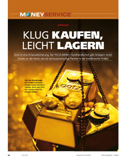 FOCUS-MONEY Heft 04/2019 Goldhandel