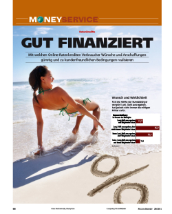 FOCUS-MONEY Heft 20/2011 - Bester Ratenkredit