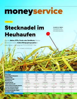 FOCUS-MONEY Heft 23/2026 Online-Wertpapier-Sparpläne