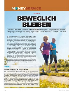 FOCUS-MONEY Heft 34/2019 Klassische Pflegetagegeld-Policen