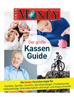 FOCUS-MONEY Heft 23/2012 - Der große Krankenkassen-Guide