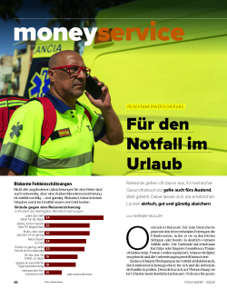 FOCUS-MONEY Heft 11/2026 Auslandsreisekrankenpolicen
