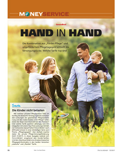 FOCUS-MONEY Heft 33/2017 Pflege-Kombi-Tarife
