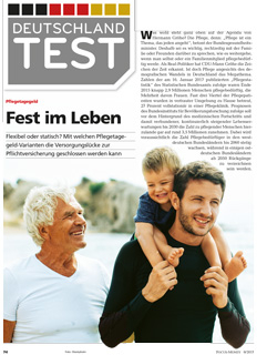 FOCUS-MONEY Deutschlandtest Heft 09/2017 Pflegetagegeld