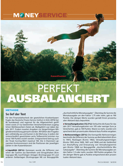FOCUS-MONEY Heft 34/2018 GKV Finanzkraft