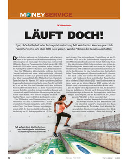 FOCUS-MONEY Heft 45/2020 GKV Wahltarife