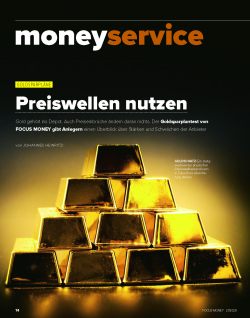 FOCUS-MONEY Heft 21/2026 Goldsparpläne