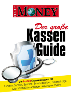 FOCUS-MONEY Heft 17/2014 Der große GKV-Guide
