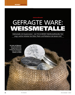 FOCUS-MONEY Heft 05/2017 Weißmetallhandel