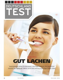Deutschlandtest FOCUS-MONEY Heft 36/2016 Zahnzusatzversicherungen