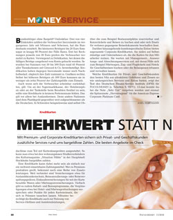FOCUS-MONEY Heft 11/2018 Kreditkarten<br />Corporate und Premiumkarten