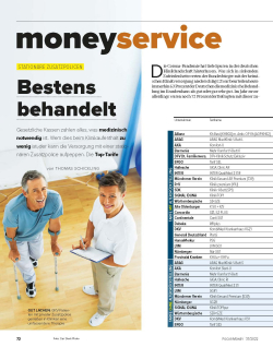 FOCUS-MONEY Heft 37/2022 Stationäre Zusatzversicherungen