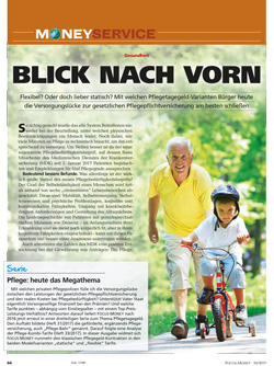 FOCUS-MONEY Heft 35/2017<br />Klassische Pflegetagegeld-Policen