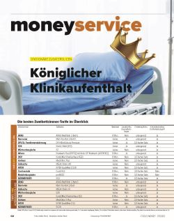 FOCUS-MONEY Heft 37/2023 Stationäre Zusatzversicherungen
