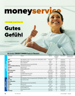 FOCUS-MONEY Heft 35/2026 Stationäre Zusatzversicherungen