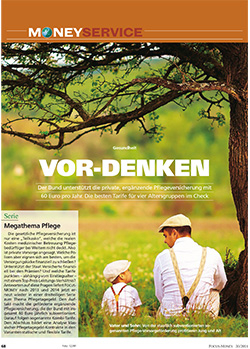 FOCUS-MONEY Heft 30/2015 Geförderte Pflegeversicherung