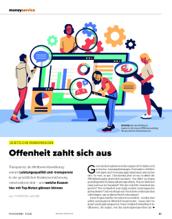 FOCUS-MONEY Heft 04/2026 GKV Leistungsqualität -und transparenz