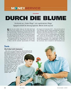 FOCUS-MONEY Heft 33/2016 Pflege-Kombi-Tarife