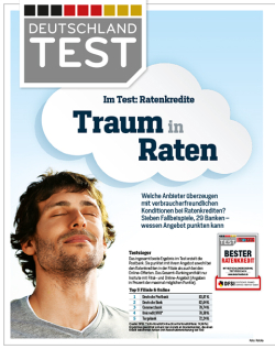 Deutschlandtest 08/2014 Bester Ratenkredit