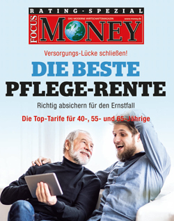 FOCUS-MONEY Heft 38/2018 Pflegerente