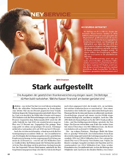 FOCUS-MONEY Heft 34/2016 GKV-Finanzen