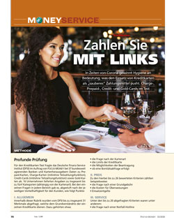 FOCUS-MONEY Heft 35/2020 Kreditkarten