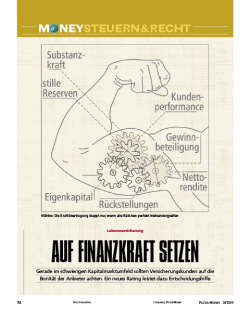 FOCUS-MONEY Heft 14/2010 - Aggregation der Kennzahlen zur Finanzkraft und Kundenperformance der LV