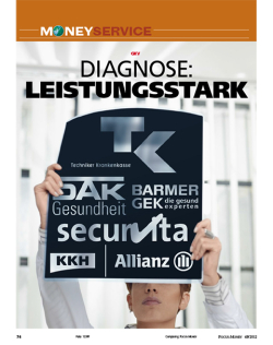 FOCUS-MONEY Heft 49/2012 Der große GKV Test