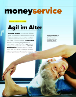 FOCUS-MONEY Heft 32/2026 Klassische Pflegetagegeld-Policen