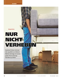 FOCUS-MONEY Heft 09/2016 Mietkautionsversicherungen