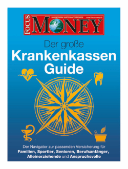 FOCUS-MONEY Heft 17/2010 - Der große Krankenkassenguide 2010