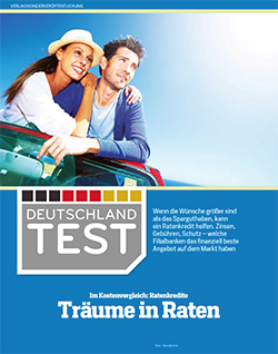 Deutschlandtest FOCUS 32/15 Bester Ratenkredit